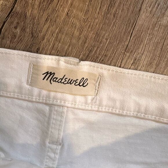 Madewell The High-Rise Slim Boyjean Boyfriend Jeans in Tile White Size 27” - Picture 3 of 13
